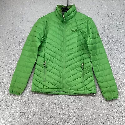 Mountain Hardwear Jacket Womens XS Goose Down Puffer Coat Nitrous Green • $53.06