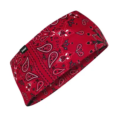 Zan® Headband SportFlex® Series Red Paisley • $9.98