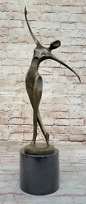 Abstract Modern Art Mid Century Dancer Genuine Bronze Sculpture By Milo Statue • $399