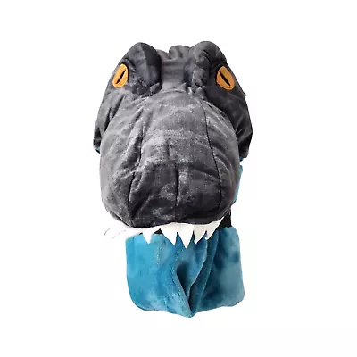 Jurassic World Hooded Throw Blanket Blue Friend Dinosaur T-Rex Travel Lap Afghan • $24.99