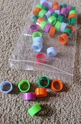 £1.99 • Buy 48 X 16mm Eton Clic Leg Rings Chicken Poultry Hens Ducks Birds NEW