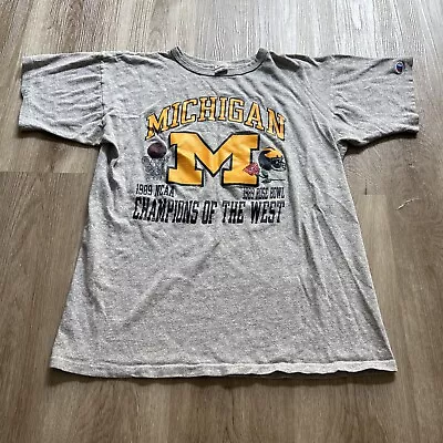 Vintage Wolf Michigan Wolverines Rose Bowl Champion 1989 T-Shirt Size M USA Rare • $60