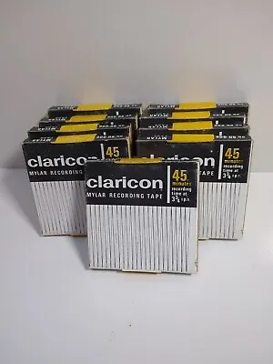 Claricon 45 Minutes 300 Ft. Magnetic Mylar Recording Tape Lot New Old Stock • $50