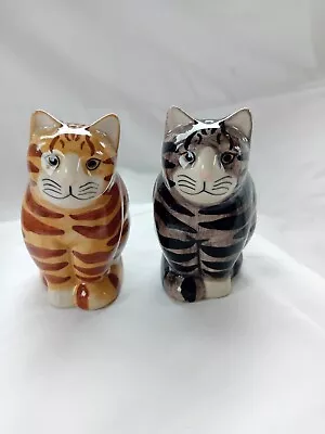 Quail Pottery Salt And Pepper Cats Minnie And Connie • £10