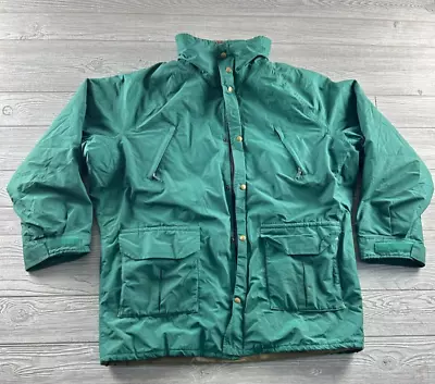 Vintage LL Bean Maine Warden's Parka XL  Puffer Gortex Green • $62.99