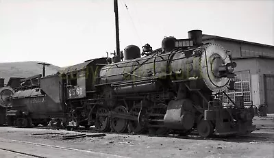 SP Southern Pacific 2-8-0 Steam Locomotive #2566 - Vintage Railroad Negative • $29.45