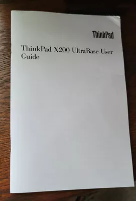 2008 Computer  Manual ThinkPad X200 Ultra BAse User Guide Multilanguage Nice   • $14.99