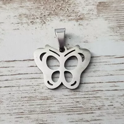Vintage Pendant Silver Tone Small Butterfly - No Chain Included • $12.99
