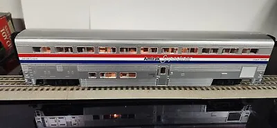AO  MTH Premier 34138 Amtrak Superliner 3 Stripe Coach O Scale New Lighted • $119.95