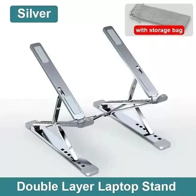 Portable Laptop Stand Aluminium Notebook Holder / Stand For IPad & Macbook Air • £22.95