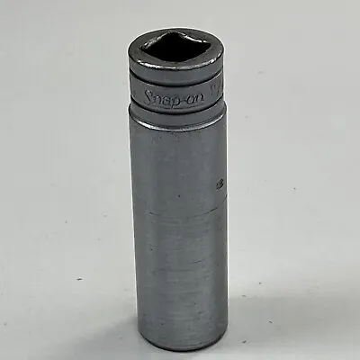 Snap-On Tools S221  11/16 In.  SAE 1/2 In. Drive 12-Point Deep Chrome Socket USA • $10.87