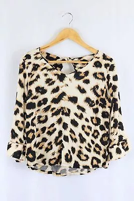 Aware By Vero Moda Animal Print Top S By Reluv Clothing • $17.94