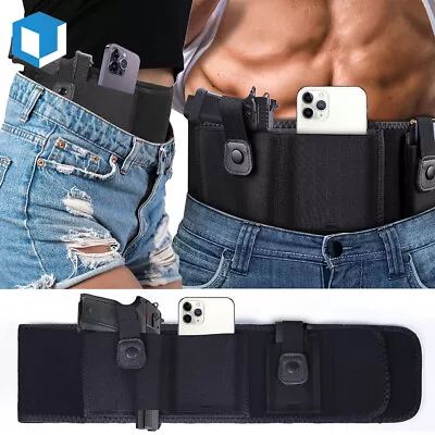 Belly Band Holster With Removable Magazine Pouch Concealed Carry For Men Women • $11.99