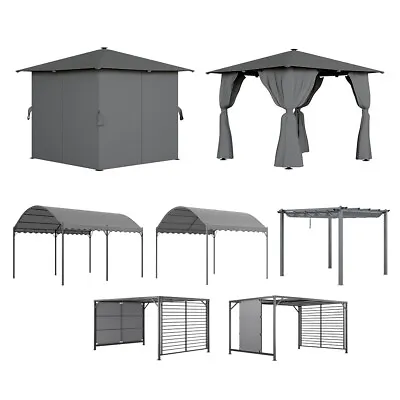 Outdoor Canopy Tent Garden Party BBQ Pergola Pavilion Gazebo Car Shelter Carport • £169.95