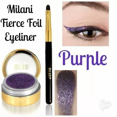 Milani Fierce Foil Eyeliner ~ 02 Purple Foil ~ 0.07 Oz ~ New RARE DISCONTINUED • $16.50