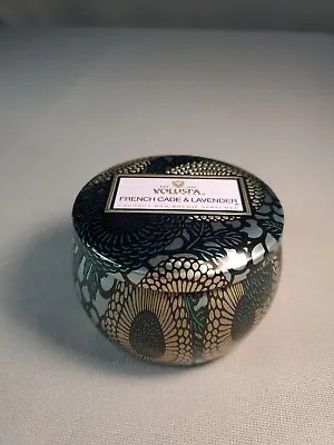 Voluspa FRENCH CADE & LAVENDER Luxury Tin Candle 4oz 113g Mini  • $9.99