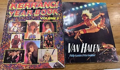 Van Halen Rare 1984 Book DLR  Era - Kamin  & Goddard + Kerrang Yearbook 2 • £5