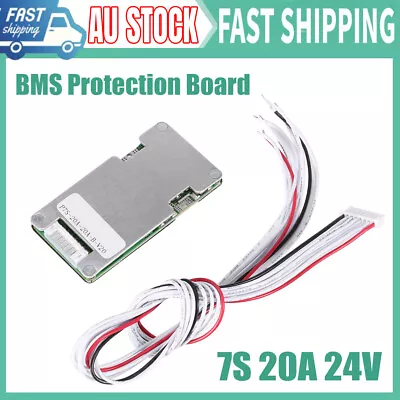 24V 20A 7S Lithium Li-ion LiFePO4 Battery BMS Protection Board Cell AU Quality • $23.48