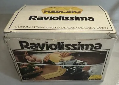 Vintage Marcato Raviolissima Pasta Ravioli Maker Made In Italy • $34.95