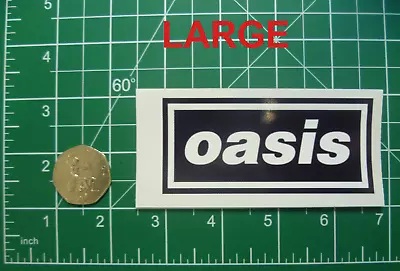 Oasis Band Logo Cup Laptop Sticker Vinyl Decal Fits Tablet Car **large Sticker** • £2.49