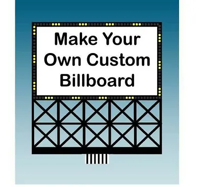 Miller Engineering ~ HO Or N Scale ~ Animated Custom Billboard ~ 442352 • $28.23