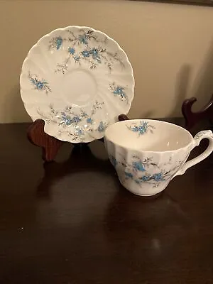 Myott Fine Staffordshire Ware “Forget Me Not” Tea Cup And Saucer Set • $14