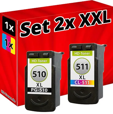 £28.38 • Buy Ink Cartridge For Canon PG510 +CL511 Pixma MX320 MX330 IP2700 MP240 MP490 Set