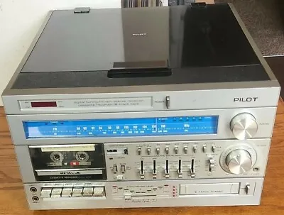 PILOT 8005 Digital Tuning/FM-AM/STEREO RECIEVER/CASSETTE RECORDER /8 TRACK Rare • $229.99