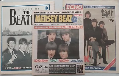 Beatles 3 X Liverpool Echo Specials Inc Mersey Beat Special Issue • $12.43