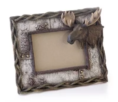 Moose Head Frame 3D Holds A 4 X 6 Photo Table Top Birch/Moose Photo Frame 8x9 • $36