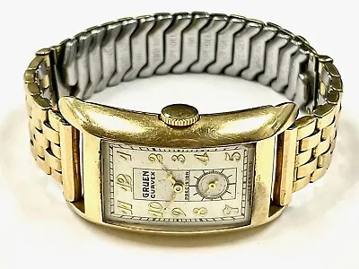 Vintage Gruen Curvex Precision 14k Gold Filled Watch 330 293 Works • $427