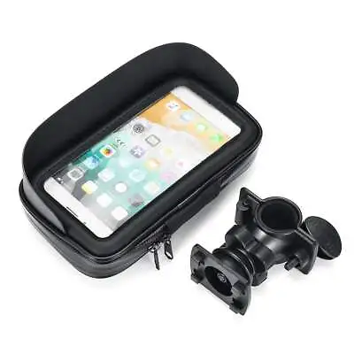 Waterproof Phone Bag Case GPS Holder Motorcycle Bicycle Scooter Handlebar Mount • $17.90