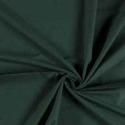 Plain 100% Cotton Voile Fabric Material DARK GREEN • £5.99