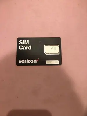  New Verizon Sim Card 4g Lte5g Fits All Phones Triple Cut Pre/posted Plan • $2.99