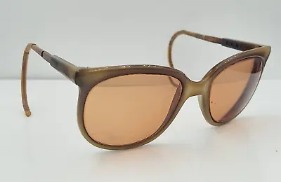 Vintage Bolle Irex100 Brown Oval Nylon Sunglasses France FRAMES ONLY • $37.40