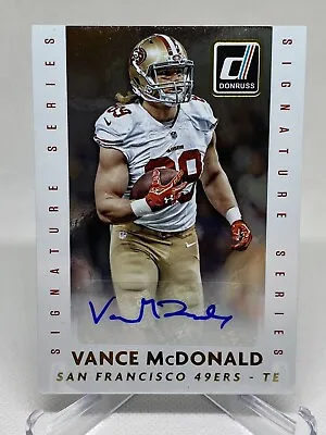 Vance McDonald Donruss 2015 Signature Series Autograph Auto • $3.99