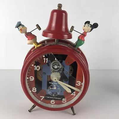 Mickey Donald Alarm Clock Germany  7x5”  S5-L3 • $95