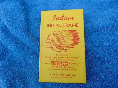 Oem Indian / Raylite Motorcycle Initial Frame • $27.88