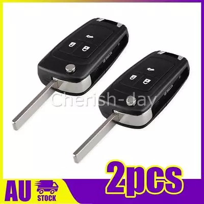 2PCS For Holden Cruze Barina Trax 3 Button Remote Flip Key Blank Shell/Case NEW • $12.47