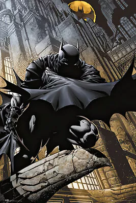 Batman - DC Comics Poster (Stalker / Crouching On Gargoyle) (Size: 24  X 36 ) • $12.99