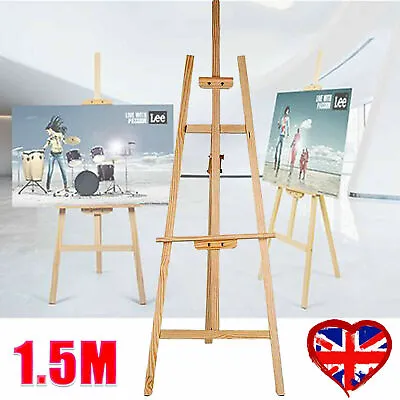 NEW!1500mm Wooden Pine Tripod Studio Canvas Easel Art Stand Bar Party Display UK • £11.10