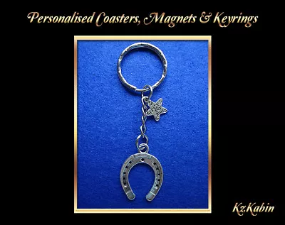 £3.25 • Buy Horseshoe Keyring Lucky Charm Wedding Favour Birthday Christmas Gift 