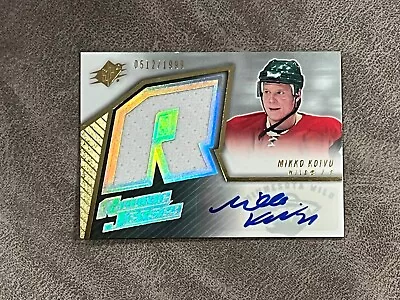 2006 UD SPX Rookie Jersey WHITE Mikko Koivu #232 0512/1999 AUTO Autograph Signed • $12.99