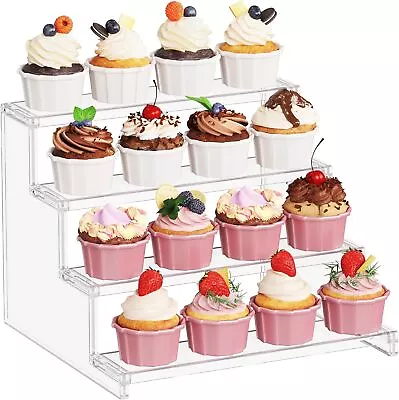 Lifewit Clear Cupcake Stand Display Shelf For Cupcake Display Risers Stand • $25.19