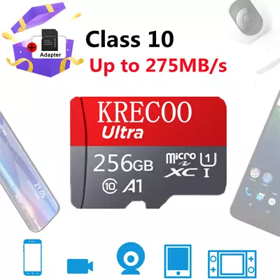 Micro SD Card TF 128GB 256GB 1TB Ultra C10 Phone Tablet Memory 4K Camera Tablet • $4.55