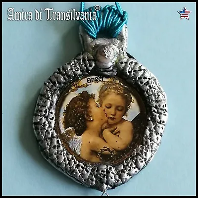 Jewel Little Child Baby Necklace Angels Talisman Medallion Pendant Amulet Charm  • $128.70