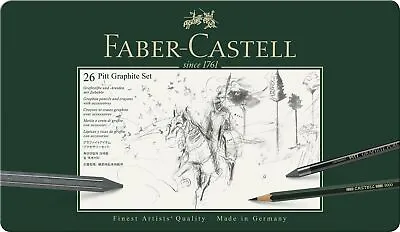 Faber-Castel 26 Piece Pitt Graphite Tin Set • $41.99