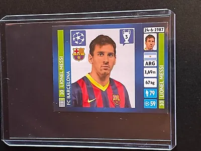 2013-14 Panini LIONEL MESSI UEFA Champions League Sticker #554 ARGENTINA Barca • $12