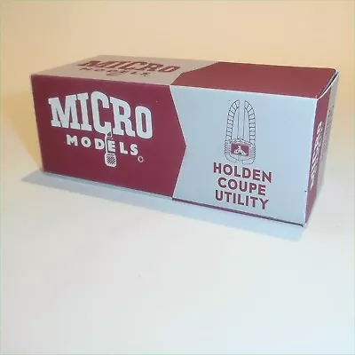 Micro Models GB  2 Holden Coupe Utility (48-215 / FX) Empty Reproduction Box • $14.99