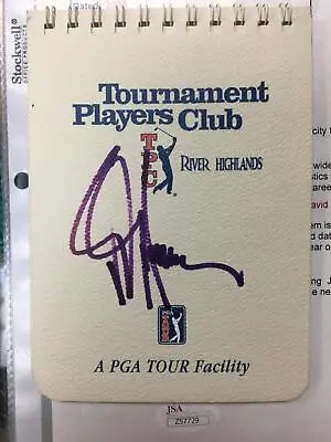 2003 PGA VIJAY SINGH Autograph Scorecard + 17 Other TPC River Highlands ~ #2044 • $350